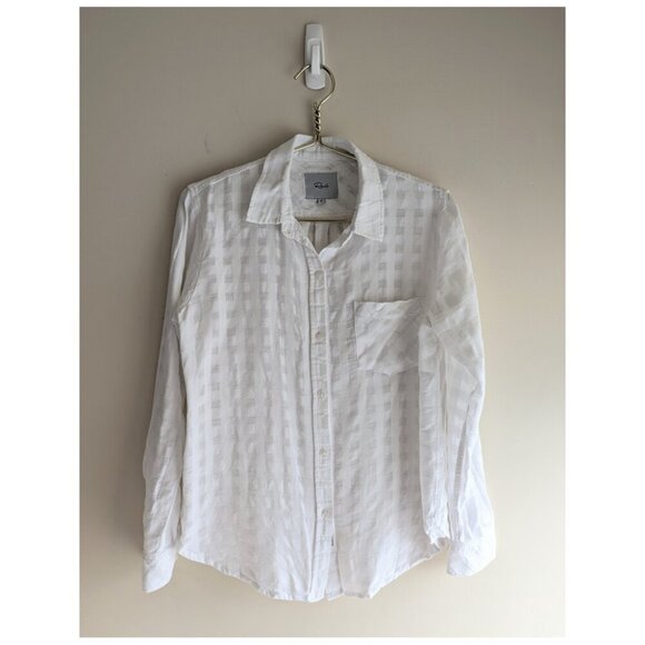 Rails Charli Powder Check Button Down top - Picture 6 of 11
